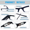 DuanMei 3 Pack Reading Glasses with Lights and Magnifier Reading
