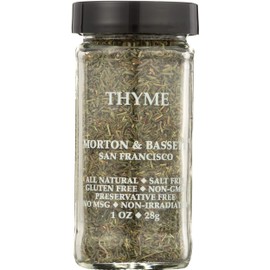 Morton & Bassett Thyme, 1 oz – Non-GMO, Salt-Free, Fragrant Herb for Roasts, Soups & Mediterranean Dishes