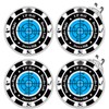 Golf Green Reader, 4 Pack Ball Marker for Putting Green
