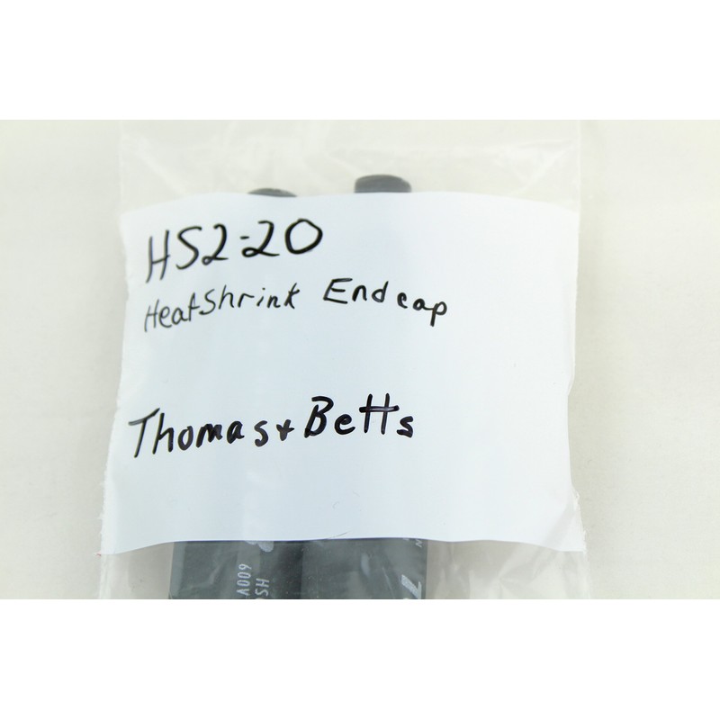 THOMAS & BETTS HSC2-20 HEATSHRINK ENDCAP#4-4/0(pkg 2)