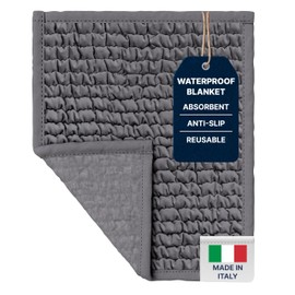 PAULATO BY GA.I.CO. Waterproof Chair Pad – 24x20 Reusable Seat Cover for Car or Wheelchair – Stain Proof Machine Washable Protector for Incontinence – Absorbent Changing Cushion for Elderly Care