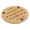 Bamboo Trivet Kitchen Natural Bamboo Trivet Mat Set Heat Resistant