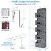 MAX Houser 5-Shelf Over The Door Hanging Organizer with 2