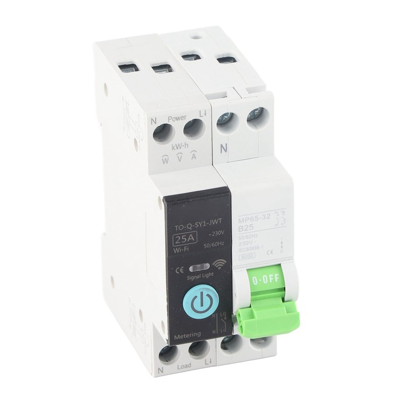 Smart WiFi Circuit Breaker with Metering Remote Control Timer Home