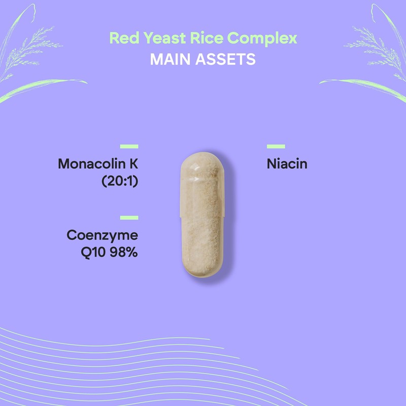 RED Yeast Rice Complex 2,9mg Monacolin K + Q10 +