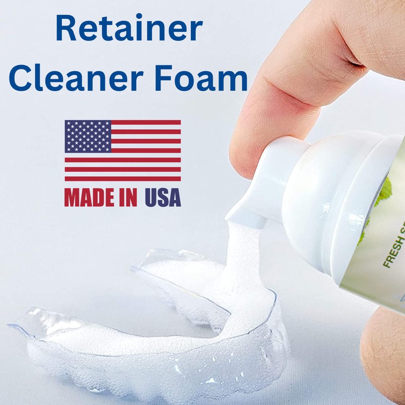 Retainer Cleaner & Aligner Cleaner FoamBright, Great for Invisalign, Teeth
