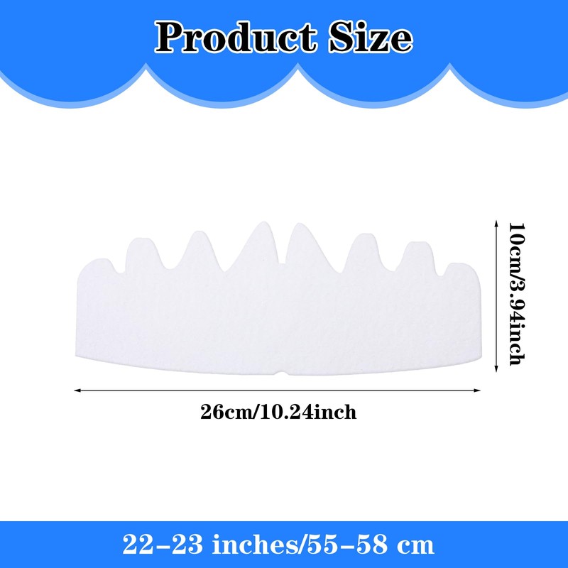 6 Pcs Black Baseball Caps Inserts Shapers, Flexible Washable Reusable