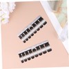 Healvian 96pcs Black Gradual Shade Fake Nails Full Cover Nail