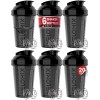 Velomix -6 PACK- Shaker Cups for Protein Shakes 20 oz