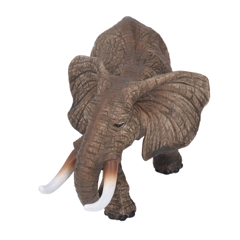 Elephant Figurine Model Vivid Details High Simulation Elephant Model Ornament
