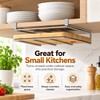 Stainless Steel Under-Cabinet Organizer for Kitchen Storage – Hanging Rack