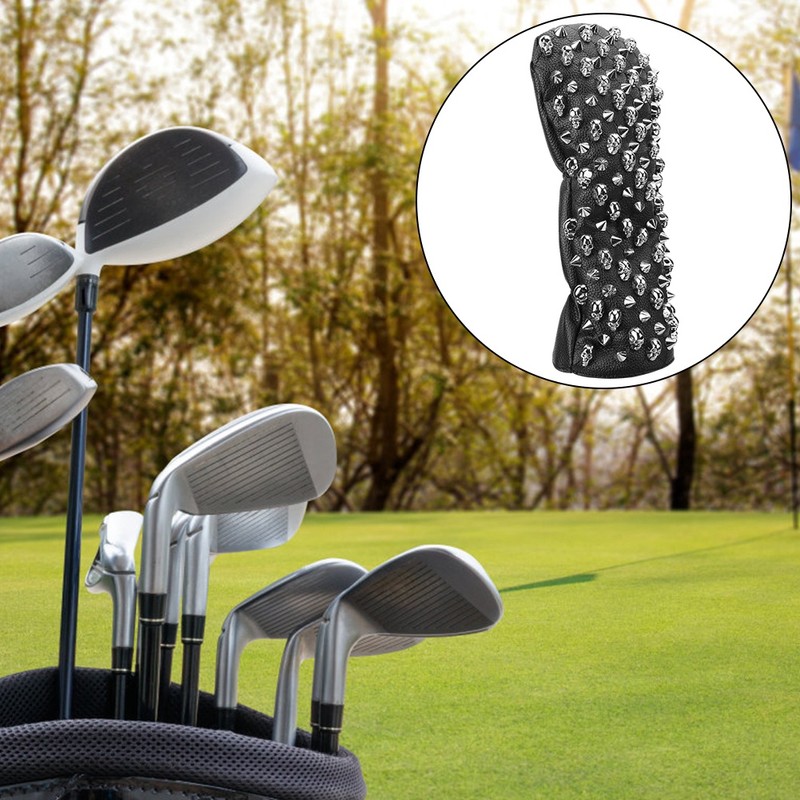 PU Waterproof Golf Putter Cover Club Protection Headcover Supplies Skull