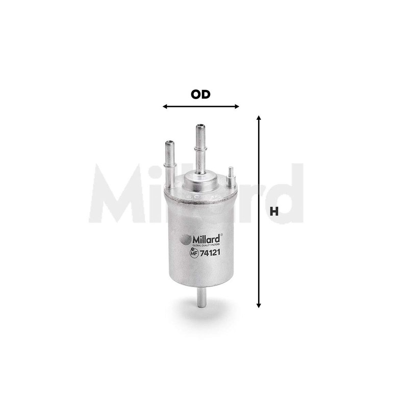 Millard Filters Millard MF74121 Car Fuel Filter 163x61x8x8 (4 bar)