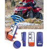 QWORK Wireless Remote Control Winch Kit - 12V, 250A, Steel,