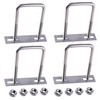 GIVIHGETI Pack of 6 U Bolts M8 70 x 100