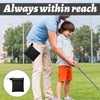 Watlikeup Golf Tee Pouch,1PCS Black Zipper Golf Ball Bag,Golf Tee