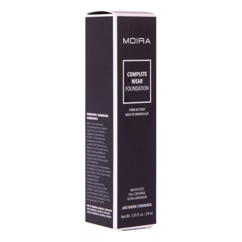 Moira Base de maquillaje líquida Moira Complete Wear Foundation Foundation