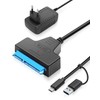 RUIZHI Sata Kabel Sata auf USB Adapter für 2,5"/3,5" HDD/SSD,
