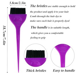 Juego de 10 pinceles para teñir el cabello, juego de brochas de aplicación de color de cabello, kit de herramientas de peine para uso en salón y brico