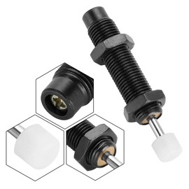 Amortiguador de presión de aceite émbolo neumático M10 x 8 mm Amortiguador hidráulico ajustable para cilindro de aire