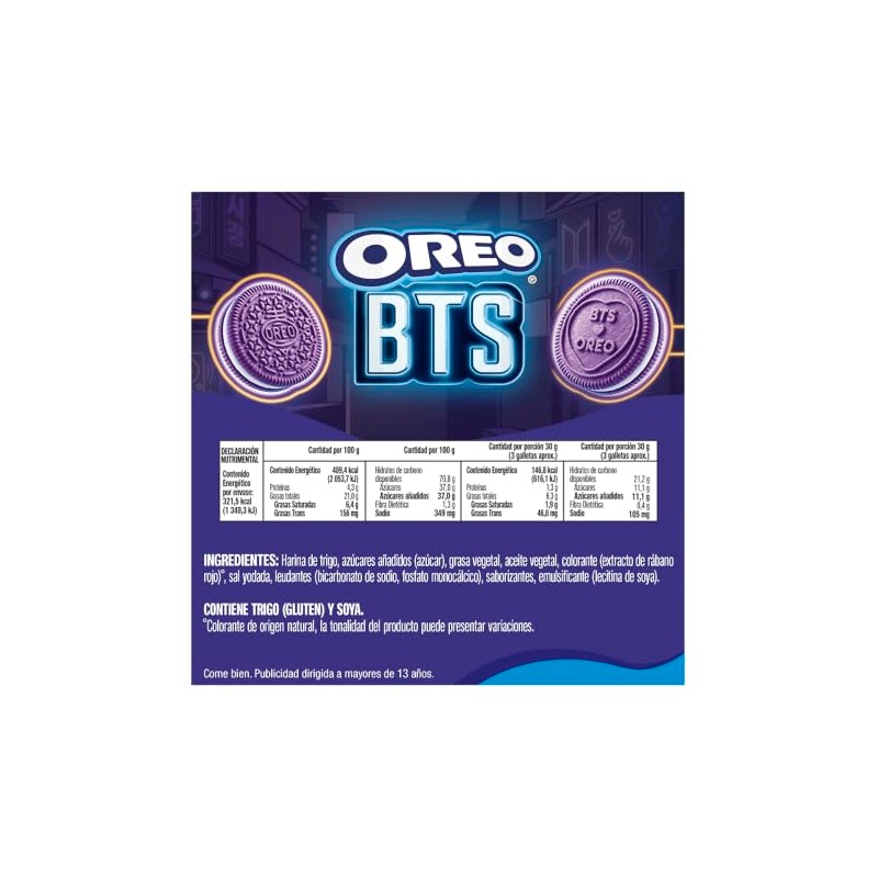 Galleta Oreo BTS sabor a Hotcake edición limitada 4 paquetes