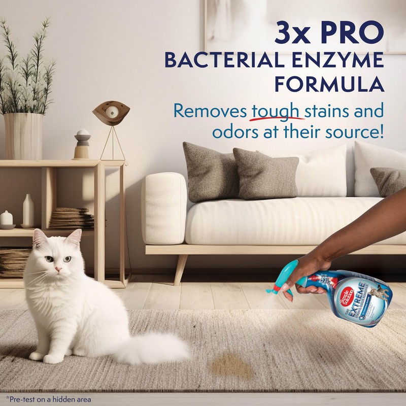 Simple Solution Extreme Cat Stain Eliminator for Strong Odor, Pet