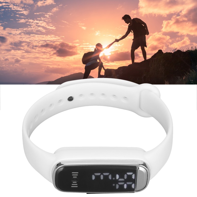 Digital Watch LED Screen 12/24 Hour Rechargeable Stylish Electronic Wrist