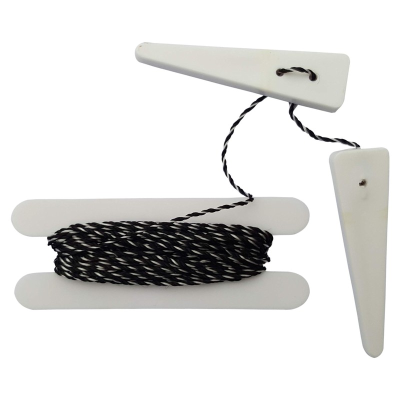 Acclaim Plastic Measuring Pegs Peg Measure White/Black Cord 4.5 15'