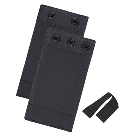 AHENCON Bodysuit Extender For Women Adjustable Snap Crotch Add Length To Crotch Extender(Not suitable for metal clasp), Black-（2pc,2 Plastic+3 Plastic，4" Length）, One Size