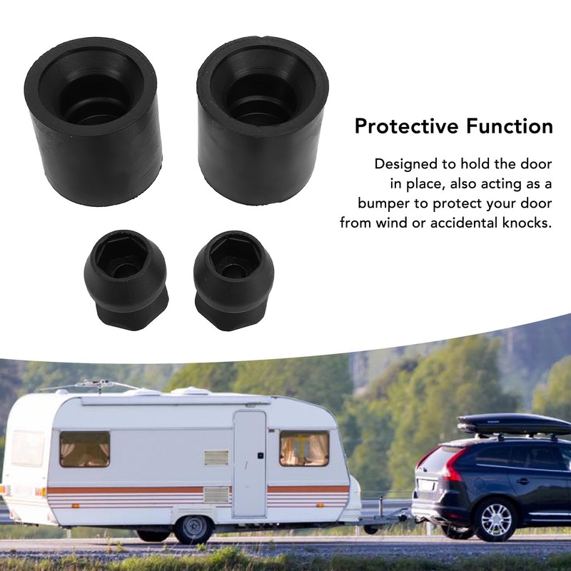 2 Set Trailer Door Holder Kit Deformation Proof Protective Rubber
