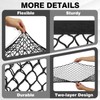 Muslogy Truck Bed Cargo Net Compatible with Chevy Silverado &