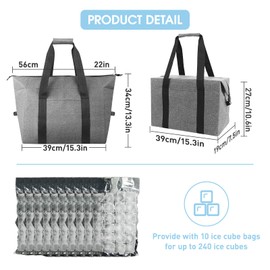 Picnic Bag Cool Bag Large Shopping Bag Foldable Thermal Bag Cool Bag 20 L Cool Bag Bicycle Foldable Bag for Shopping Insulated Bag Cooler Bag Cool Bags for On the Go Picnic Beach