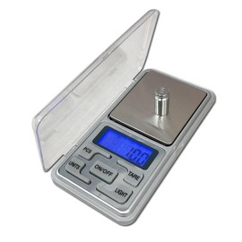FamGift Mini Electronic Scale 500g/0.01 Silica Gel English Button High Precision Jewelry Small Gram Scale Portable Electronic Scale