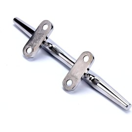 JT-HLM Marine Boat Cleats 316 Stainless Steel Dock Cleat Boat Cleat Open Base 5 inch for Kayak,Fishing Boat (2PCS)