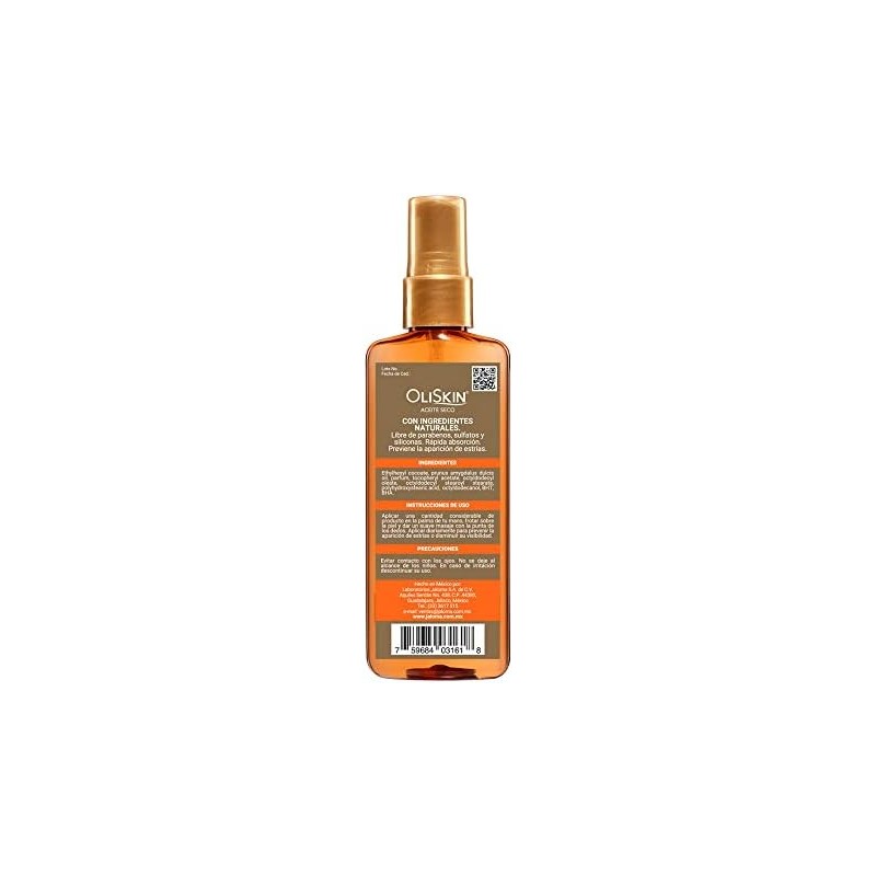 OliSkin Aceite Seco de Almendra más Vitamina E, Brinda Elasticidad,