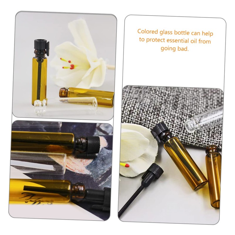 DOITOOL 3sets Roller Bottles for Essential Oils 1ml 2ml Sub