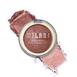 Milani Baked Blush, Updated Powder Blush for Cheeks, Cruelty Free Makeup - Shape, Contour & Highlight Face for a Shimmery or Matte Finish - Ciao Bella