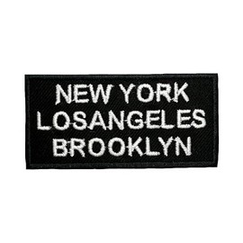 Generic NEW YORK LOSANGELES BROOKLYN Iron on Patches for Clothes and jackets, 1.5 x 3 x 0.1 in