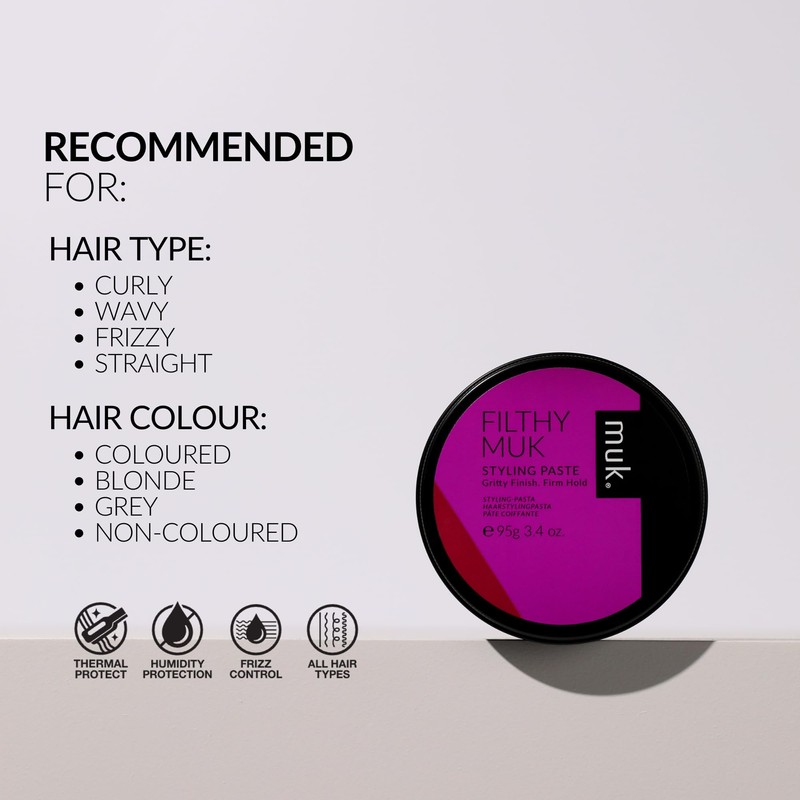 MUK. Haircare Filthy Gritty Finish Styling Paste, Hair Product, Hair