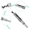 Msiud Square Drill Bit, 20mm Bearing Carbon Steel Mortising Chisel