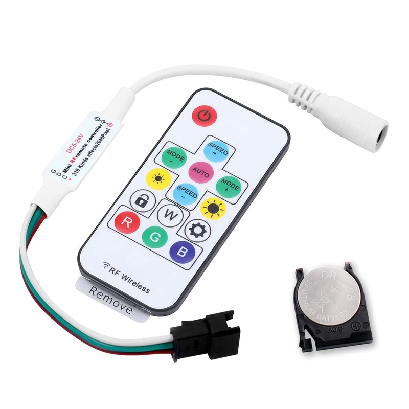 Mini14Keys RGB LED Controller Wireless RF Remote Dream Color for