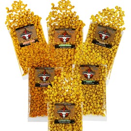 Ultimate Toasted Corn Variety Pack | Ranch, BBQ, Salted, Buffalo Ranch, Jalapeno Cheddar, Sour Cream & Onion Korn Nutz | Runnin’ Wild Foods | 3 Pounds Total (Box of 6 bags, 8oz each)