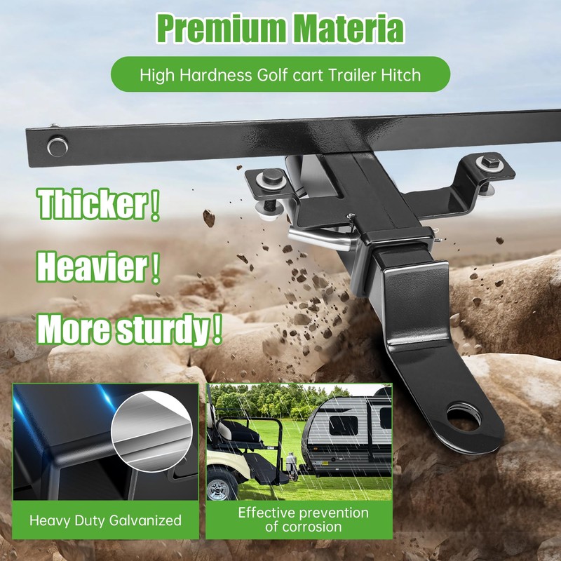 10L0L Golf Cart Bumper Trailer Hitch Suitable for Club Car