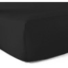 Fitted Sheet 100% Cotton 57 Thread Count Black 90 x