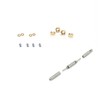 2Pairs Rimless Glasses Gold Screw Washer Screw Nut Plastic Screw