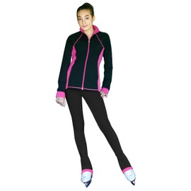 ChloeNoel PS792 3" Waist Band Black/Color Cuffs Elite Pants & Front Pocket(Size CL, Fuchsia)