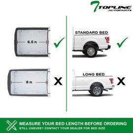 Hidden Snap On Soft Vinyl Truck Bed Tonneau Cover Compatible with 88-00 Chevy GMC C10 C/K Pickup/Silverado Sierra 6.5 Ft (78") Short Bed