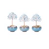 JSDDE Aquamarine Crystal Tree Reiki Healing Crystals Stone Tree Figurines