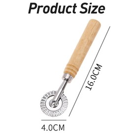 2 PCS Pasta Cutter Wheel Ravioli Cutter Wheel with Roller Pizza Cutter Wheel Dumpling Lace Making Zinc Alloy Noodle Making Cutter for Kitchen