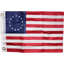Betsy Ross FLAGS 12X18 INCHES BRASS GROMMETS UV PROTECTED & WATERPROOF AMERICAN
